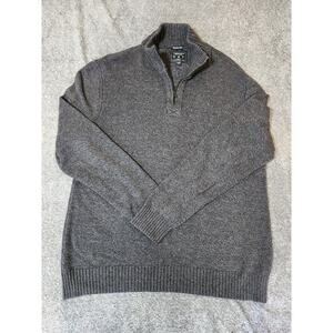 American Eagle Seriously Soft Men's XL 1/4 Zip Gray Sweater Cabincore Y2K Cozy